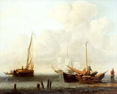 Két horgászcsónak alkotó: Willem van de Velde the Younger