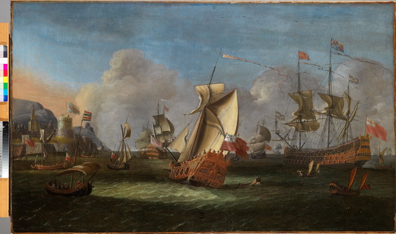 III. Vilmos király Írország partjainál, 1690. június olaj, vászon alkotó: Willem van der Hagen