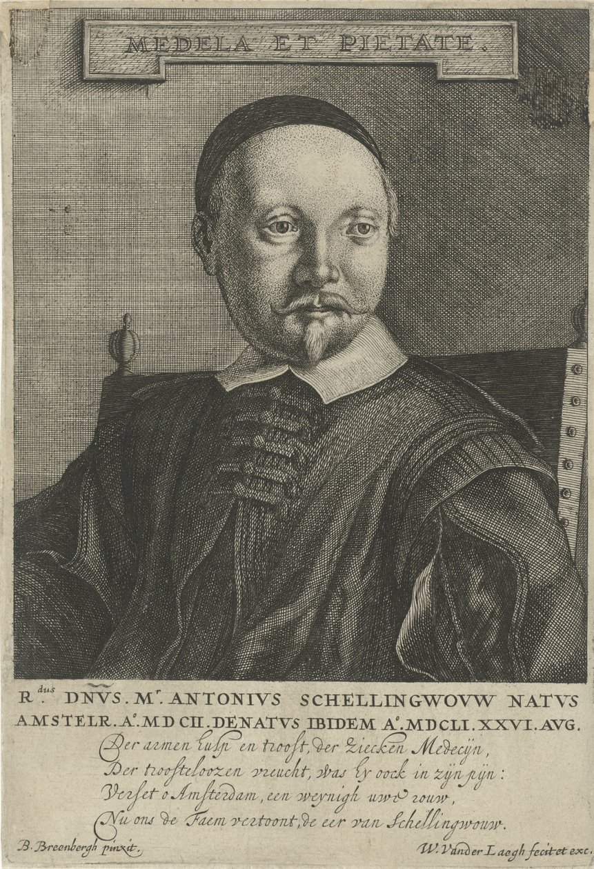 Antonius Schellingwou portréja alkotó: Willem van der Laegh