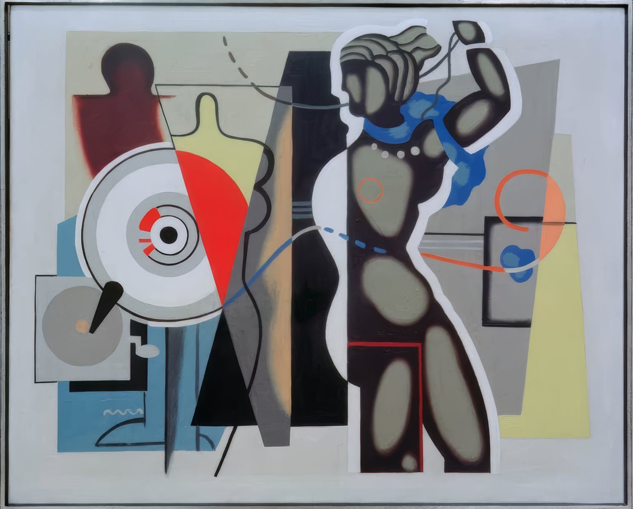 Felemelt karú nő alkotó: Willi Baumeister