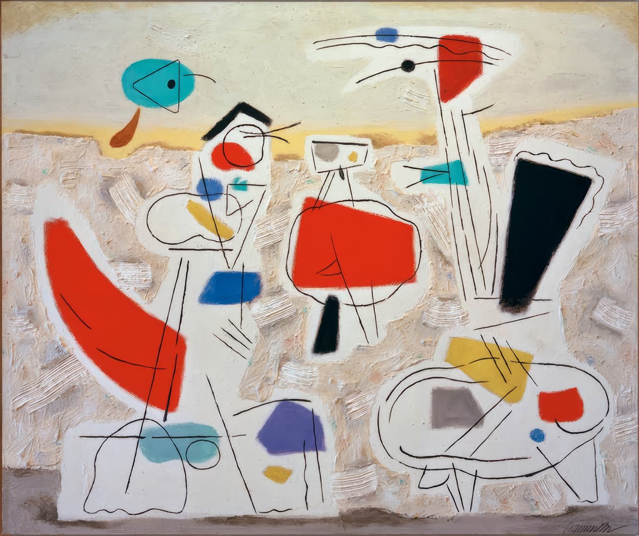 Vidám táj II alkotó: Willi Baumeister