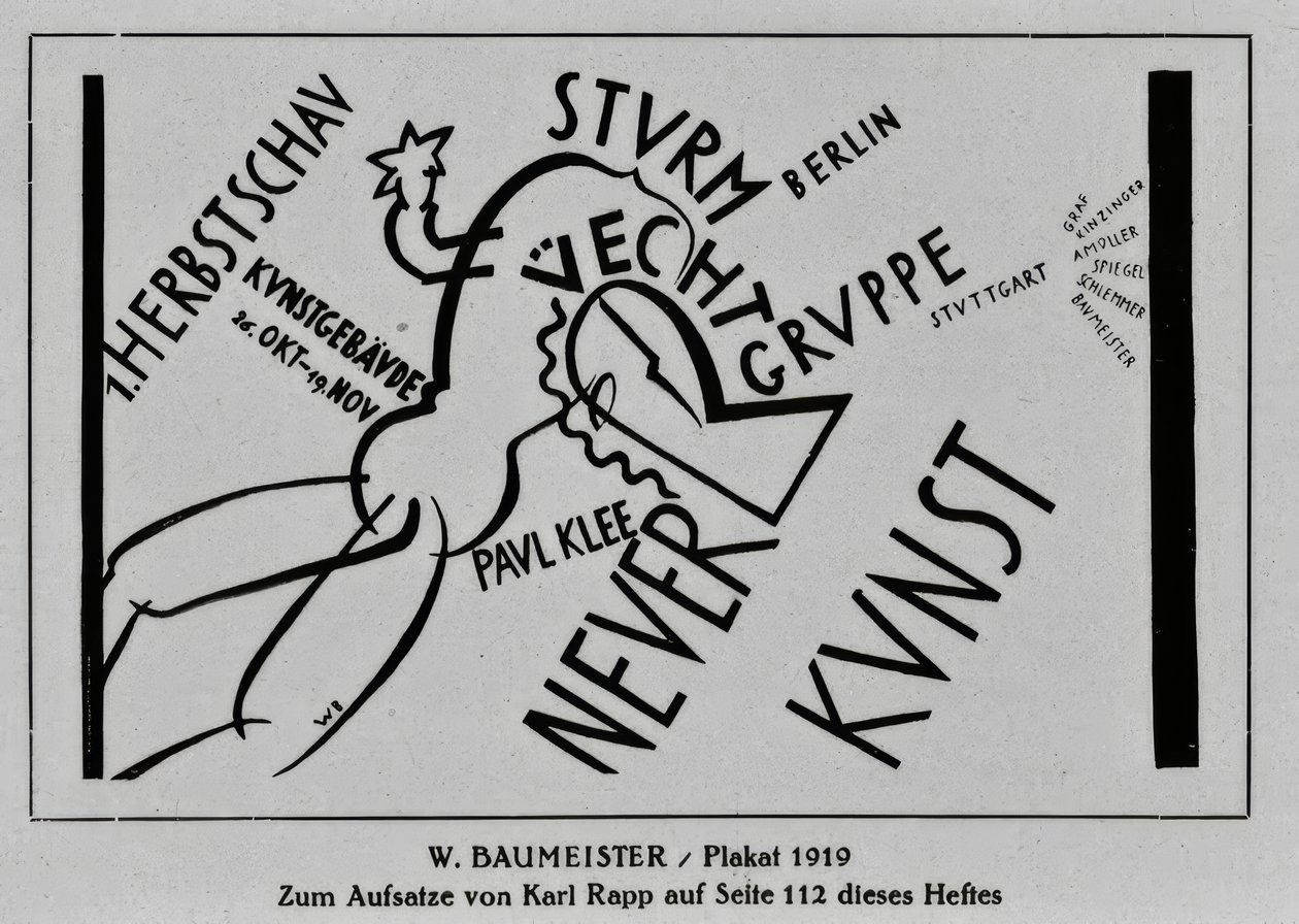Plakát  alkotó: Willi Baumeister