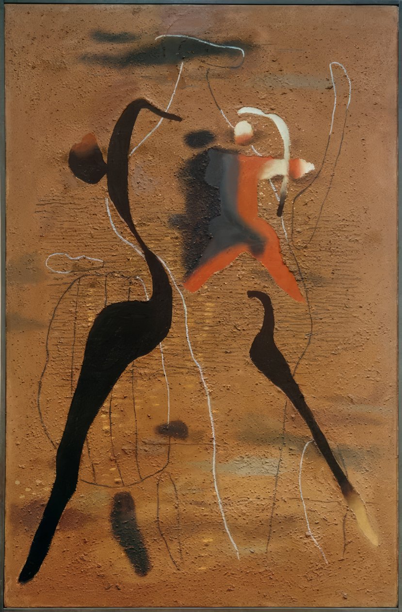 Sétáló alak alkotó: Willi Baumeister