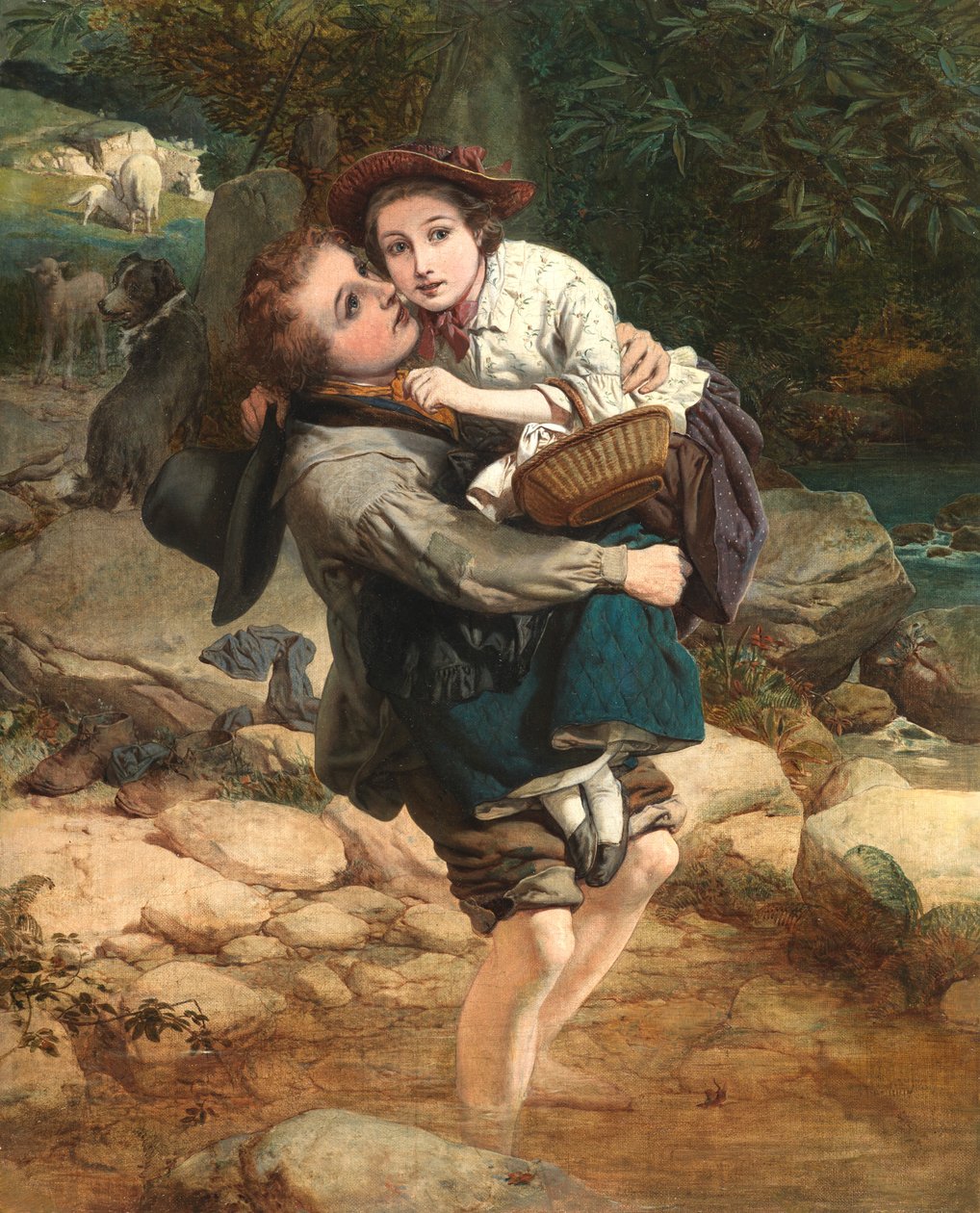 Átkelés a patakon alkotó: William A. Atkinson