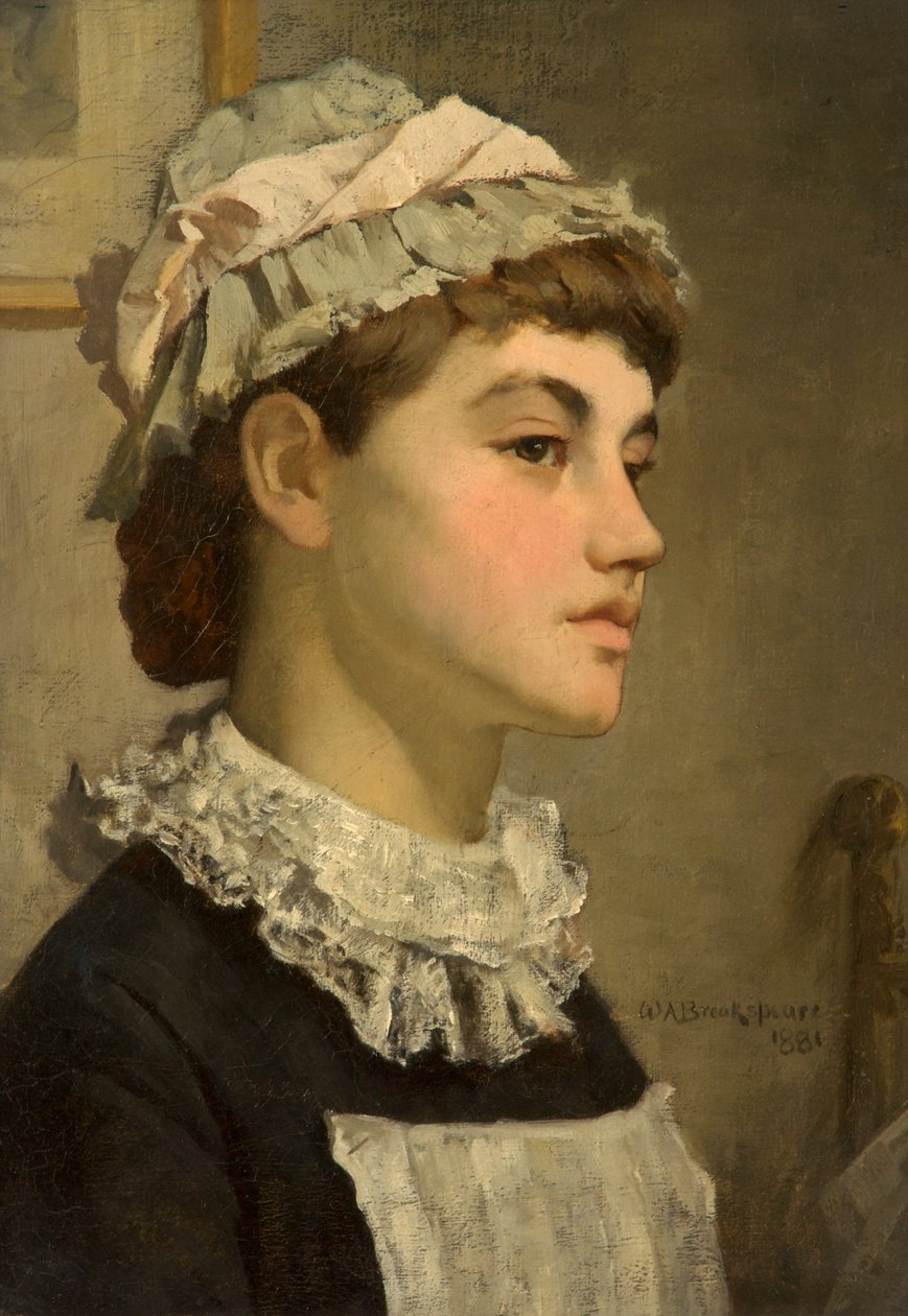 A szolgálólány, 1881 alkotó: William A. Breakspeare