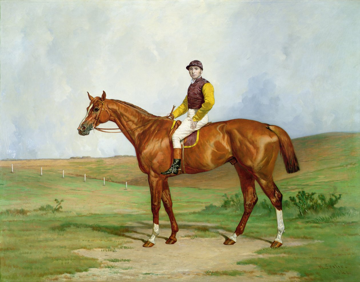 Versenyló portréja, 1884 alkotó: William A. Sextie