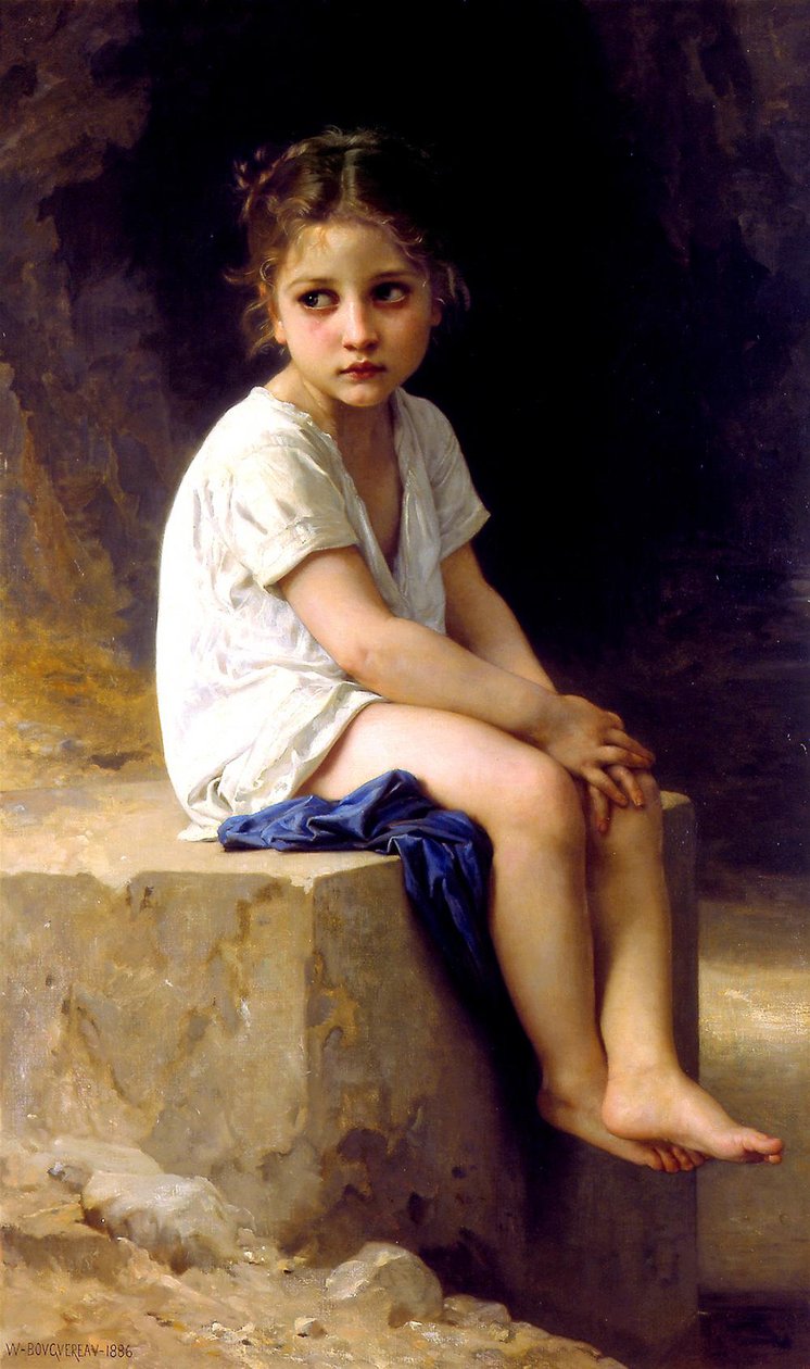 A szikla tövében alkotó: William Adolphe Bouguereau