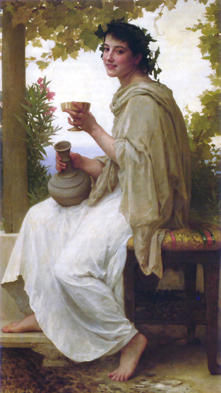 Bacchus papnője alkotó: William Adolphe Bouguereau