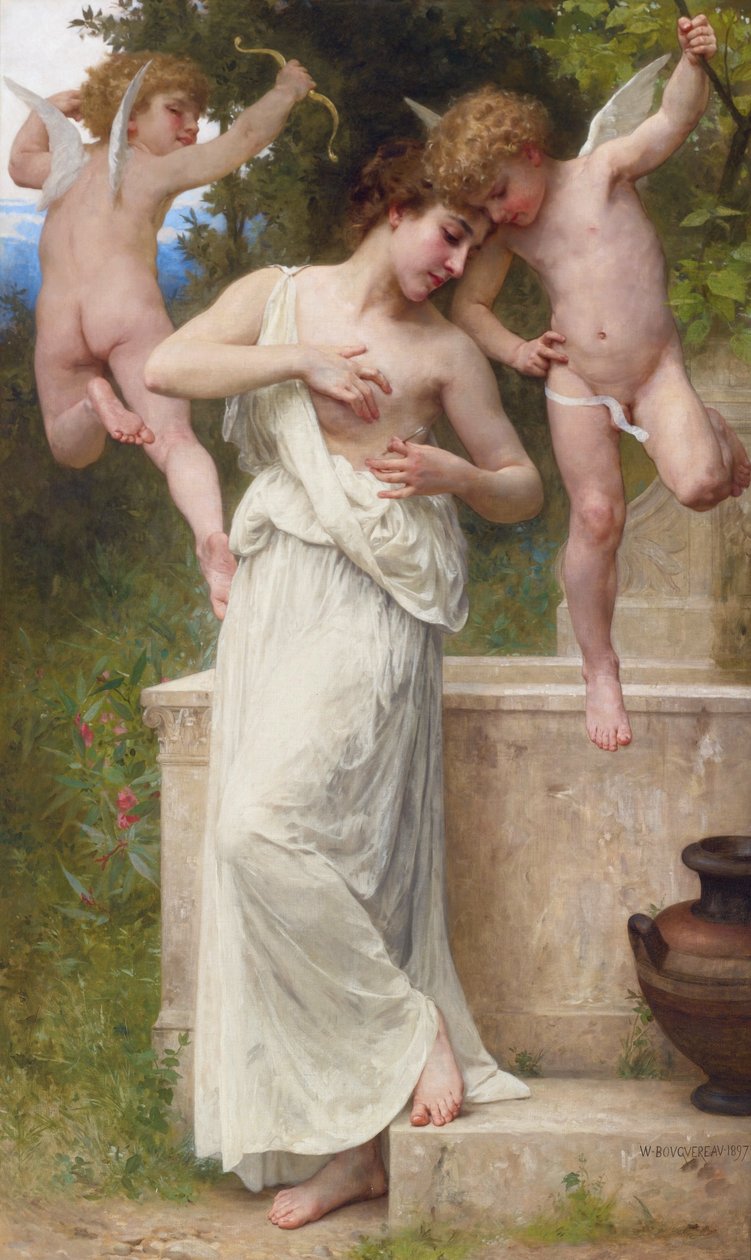 Szerelmi sérülések alkotó: William Adolphe Bouguereau