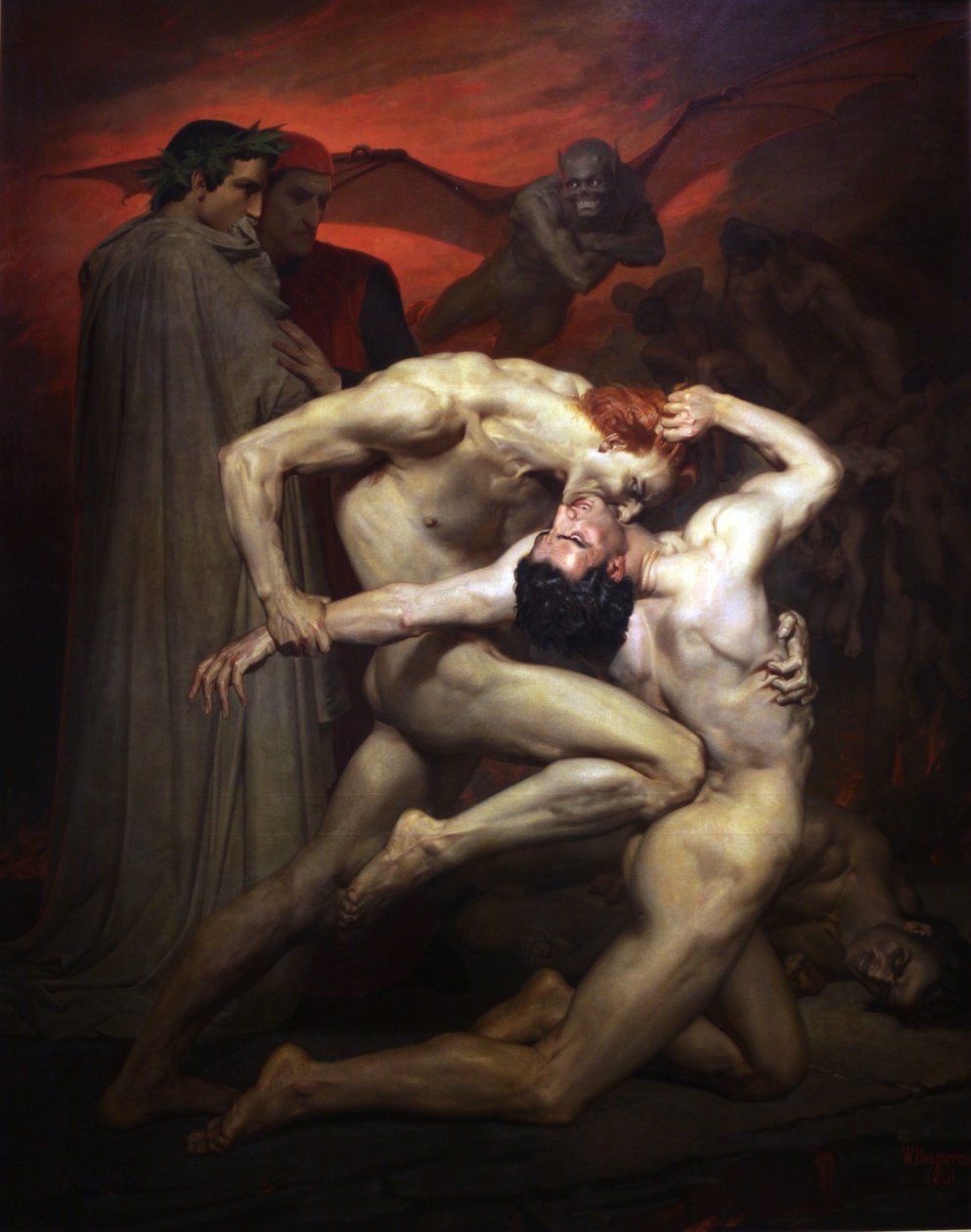Dante és Virgil alkotó: William Adolphe Bouguereau