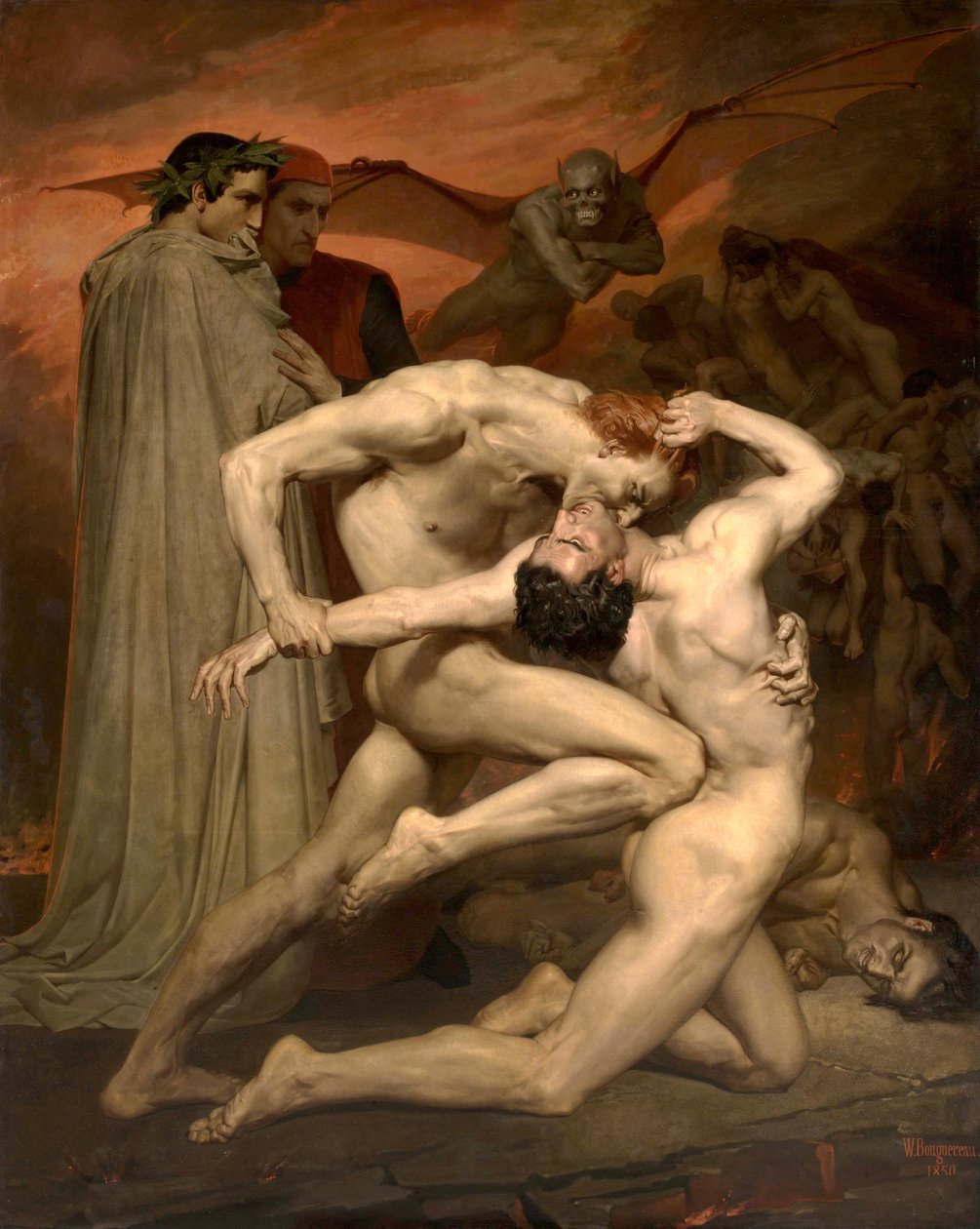 Dante és Virgile alkotó: William Adolphe Bouguereau