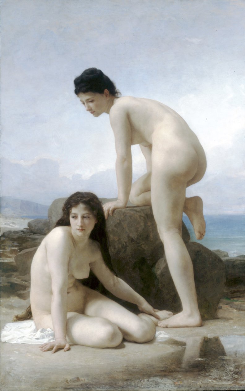 A két fürdőző alkotó: William Adolphe Bouguereau