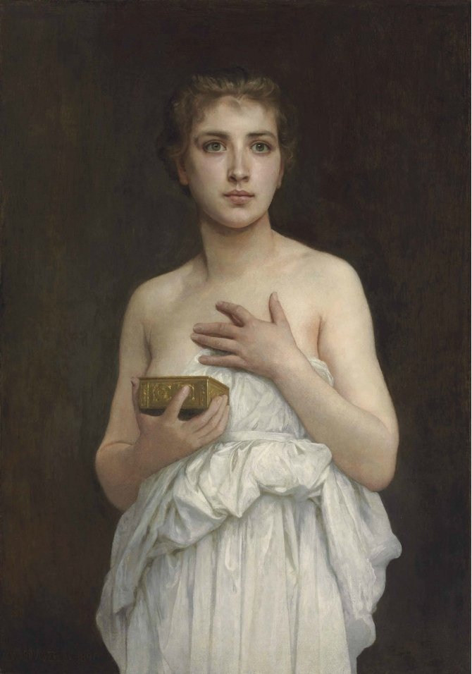 Pandora alkotó: William Adolphe Bouguereau