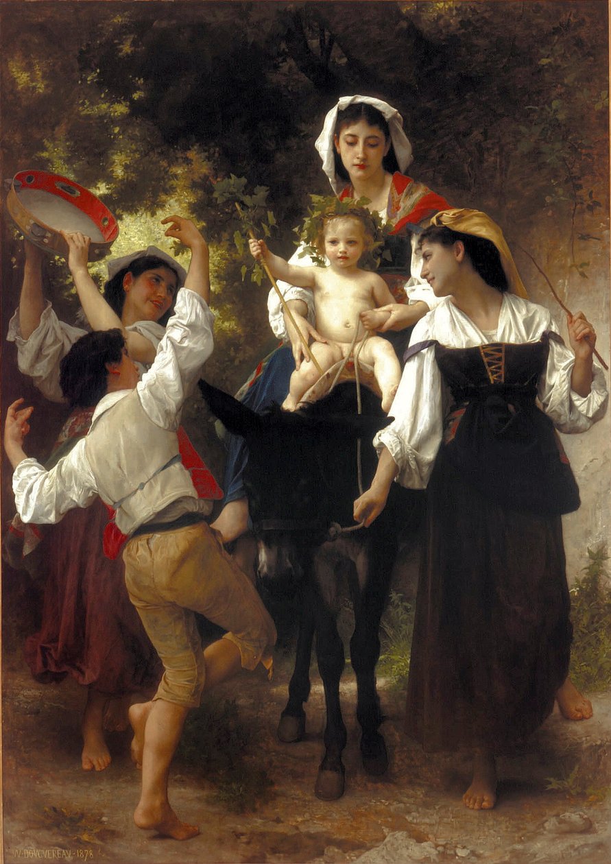 Visszatérés a szüretről alkotó: William Adolphe Bouguereau