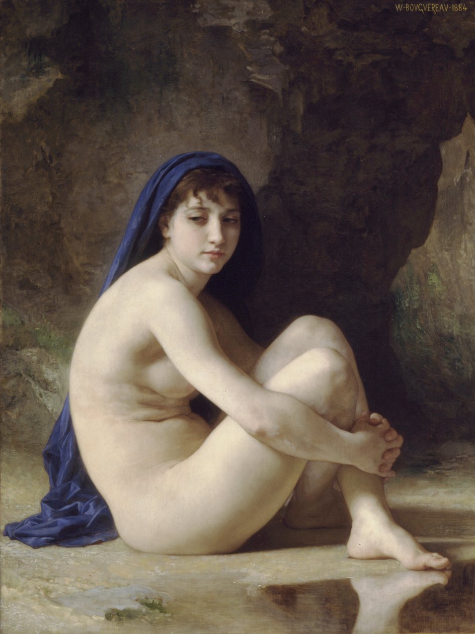 Ülő akt alkotó: William Adolphe Bouguereau