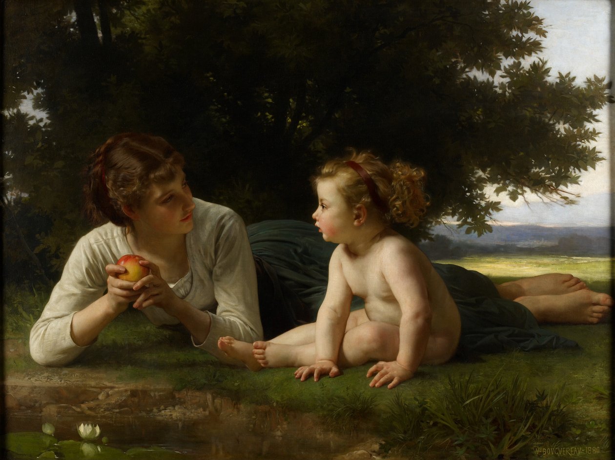 Kísértés, 1880 alkotó: William Adolphe Bouguereau