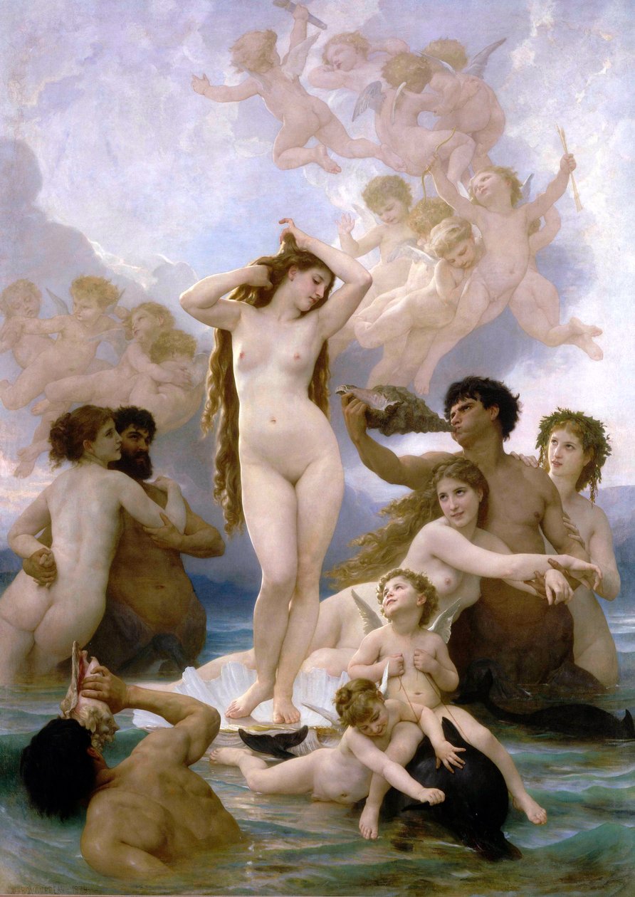 A Vénusz születése alkotó: William Adolphe Bouguereau