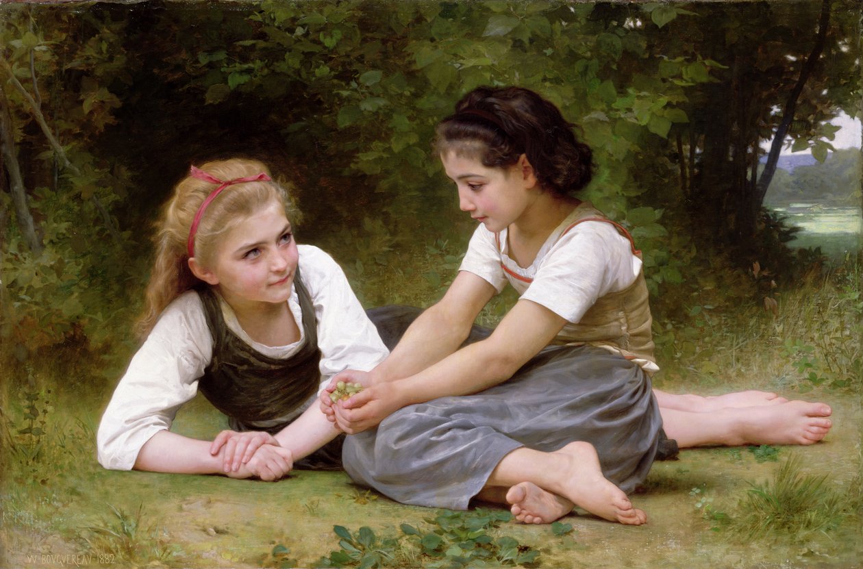 A diógyűjtők, 1882 alkotó: William Adolphe Bouguereau