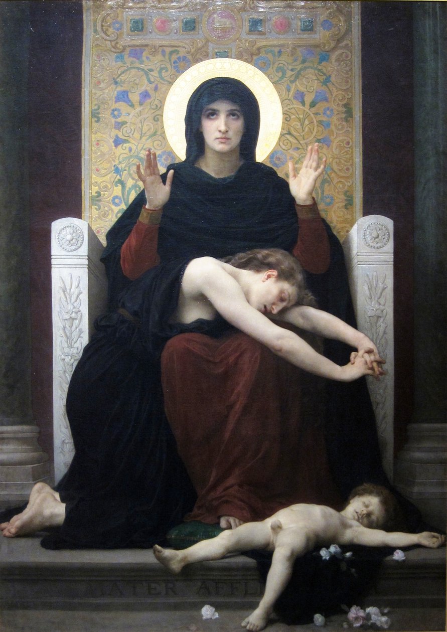A vigasztaló szűz alkotó: William Adolphe Bouguereau