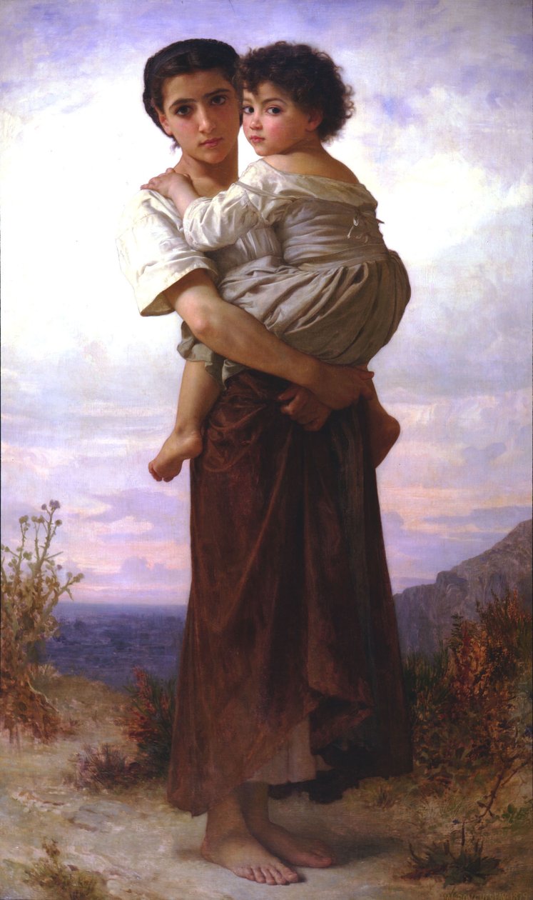 Fiatal cigányok alkotó: William Adolphe Bouguereau