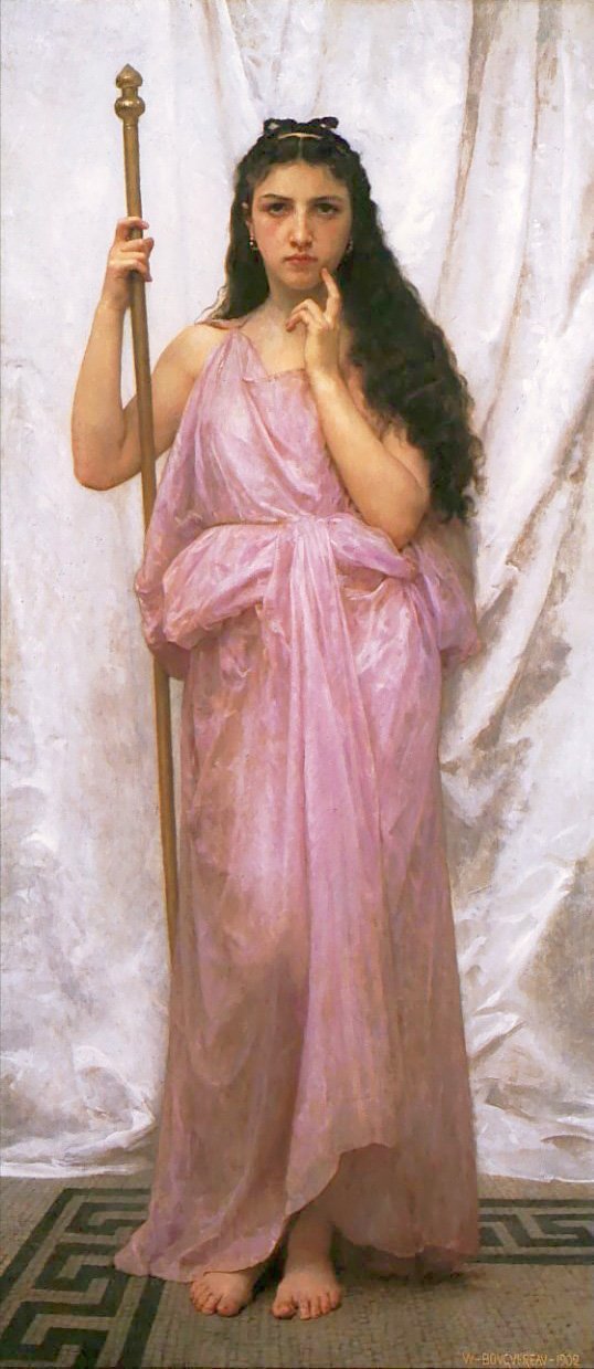 Fiatal papnő alkotó: William Adolphe Bouguereau