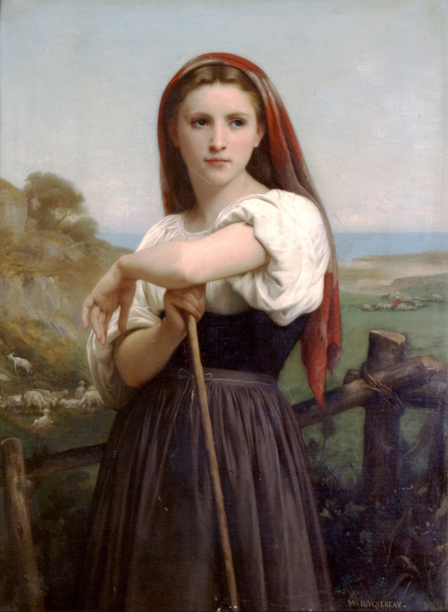 Fiatal juhásznő alkotó: William Adolphe Bouguereau
