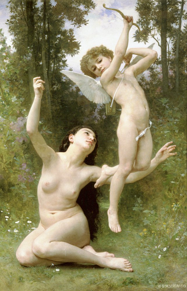a szerelem elszáll alkotó: William Adolphe Bouguereau