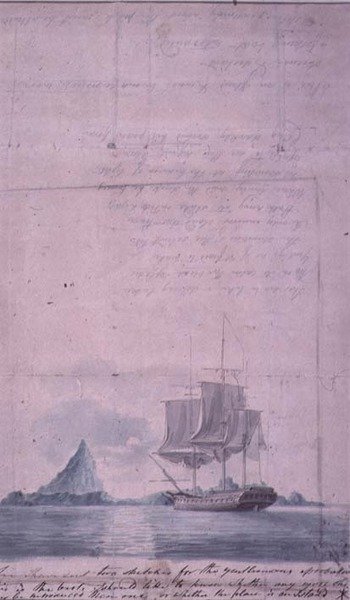 A Seascape, (vázlatterv, egy a kettőből) alkotó: William Anderson