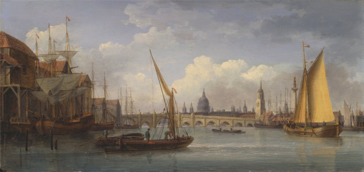London Bridge, a Szent Pál -székesegyházzal a távolban alkotó: William Anderson