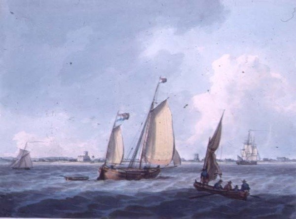 Colveston (Coulston), Norfolk előtti hajózás alkotó: William Anderson