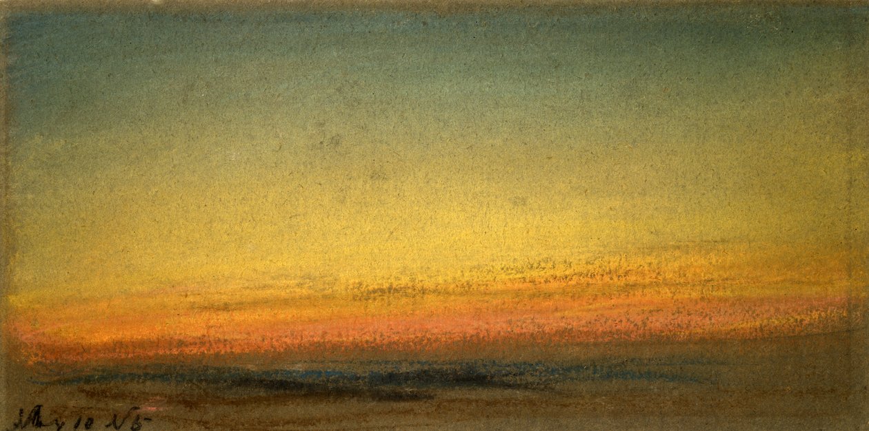 Naplemente, 1884. május 10 alkotó: William Ascroft