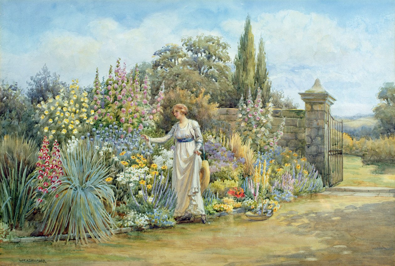 A kertben alkotó: William Ashburner