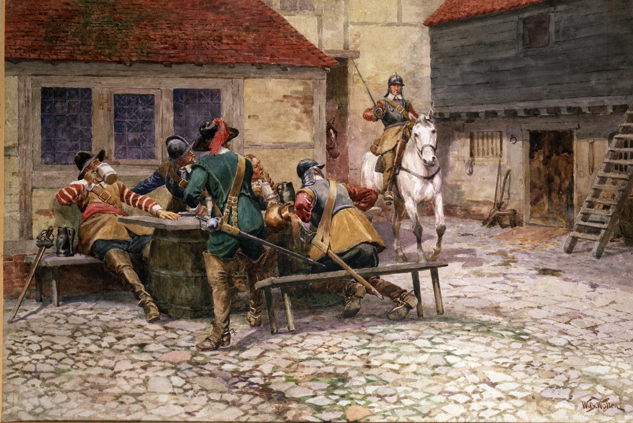 Angol polgárháború 1645-ben, 1900 alkotó: William Barnes Wollen