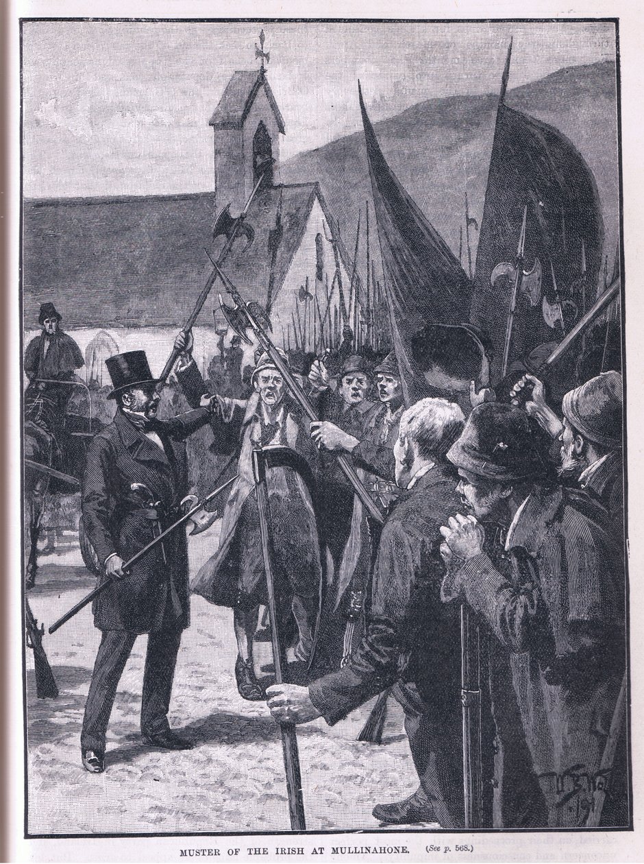 Az írek összejövetele Mullinahonében i.sz. 1848-ban alkotó: William Barnes Wollen
