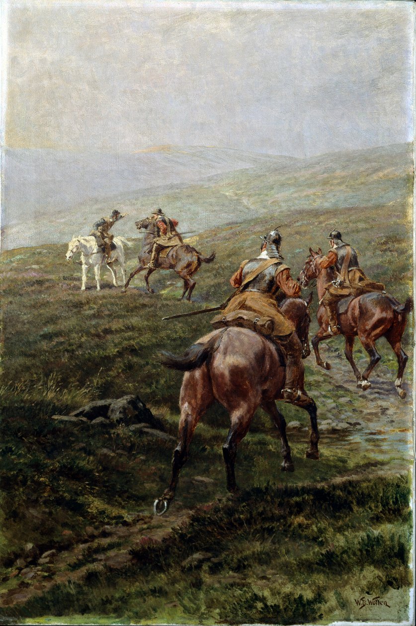 Hírek, 1910 körül alkotó: William Barnes Wollen