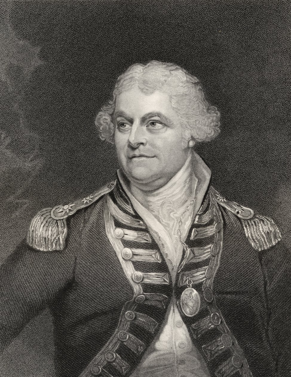 Alan Gardner, Fenner metszet, a National Portré Gallery III. kötetéből, 1835 körül megjelent alkotó: William Beechey