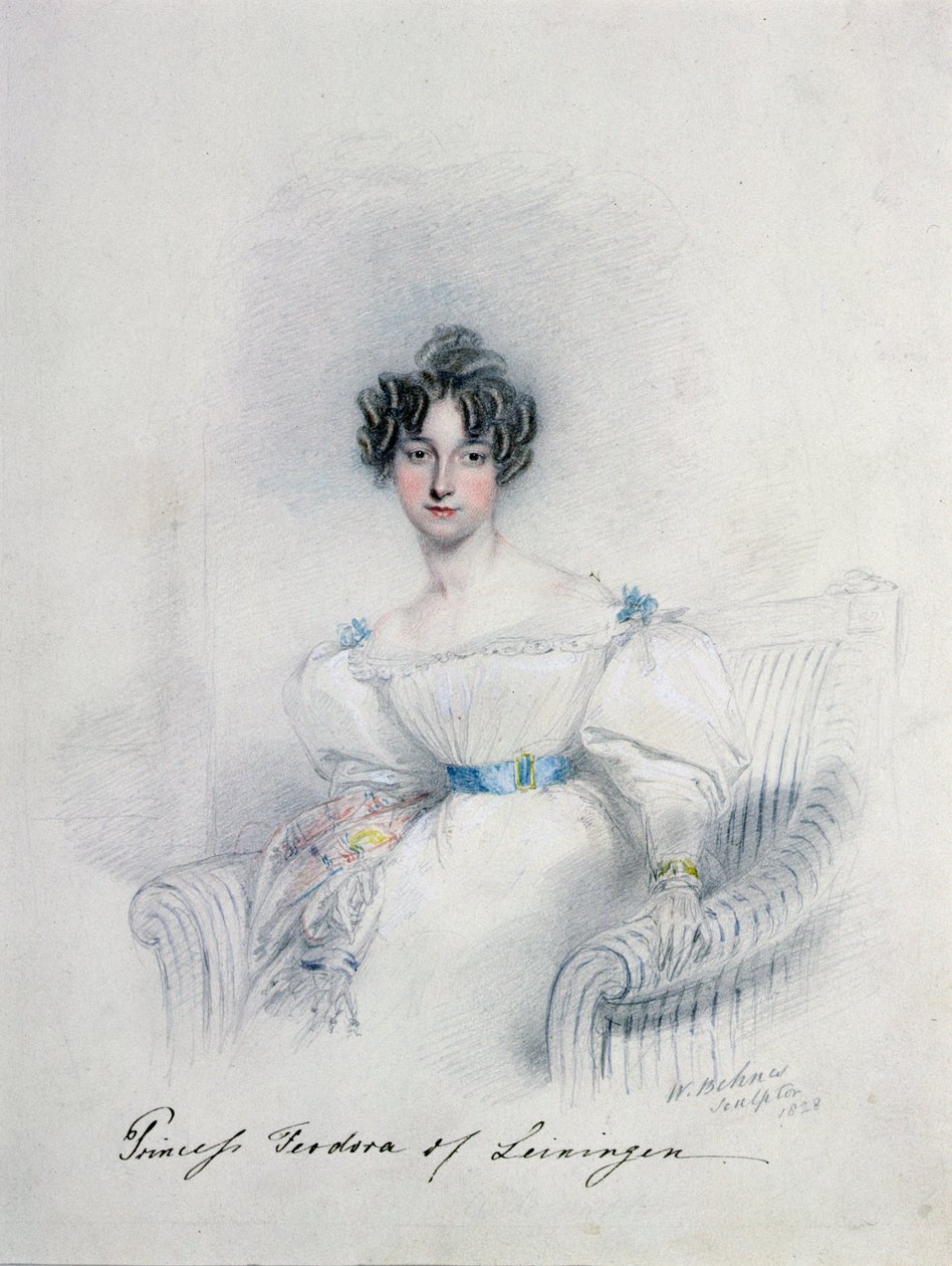 Anne Feodorowna leiningeni hercegnő, 19. század alkotó: William Behnes