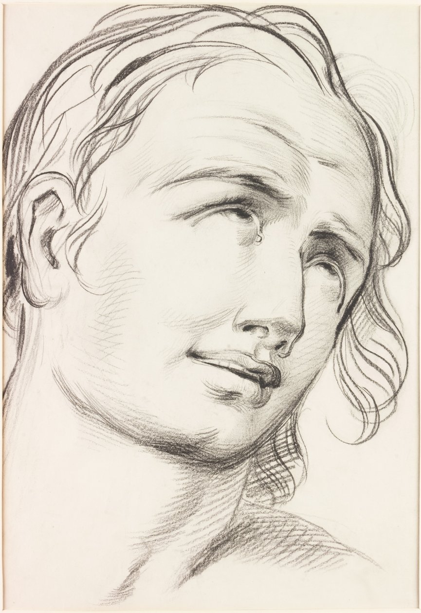 Eksztatikus csodálat (szén papíron) alkotó: William Bell Scott