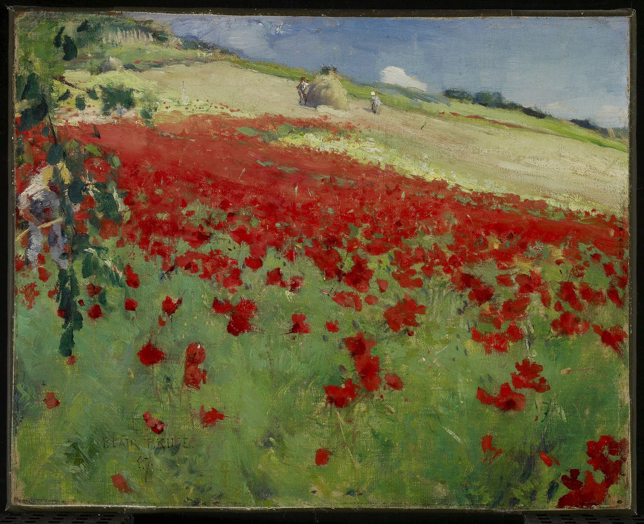 Táj pipacsokkal, 1887 alkotó: William Blair Bruce