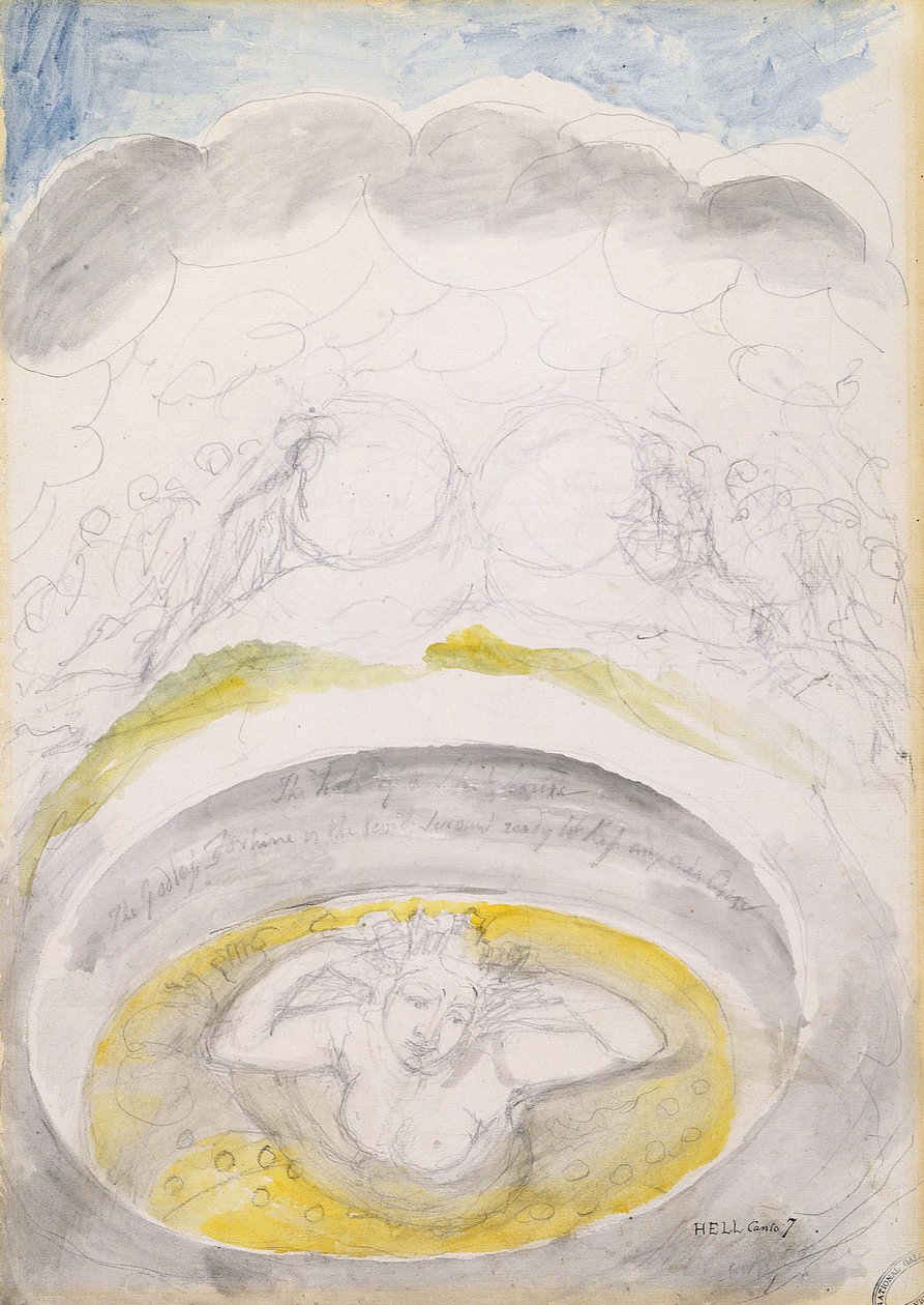 Illusztrációk Dantes Divine -nek alkotó: William Blake