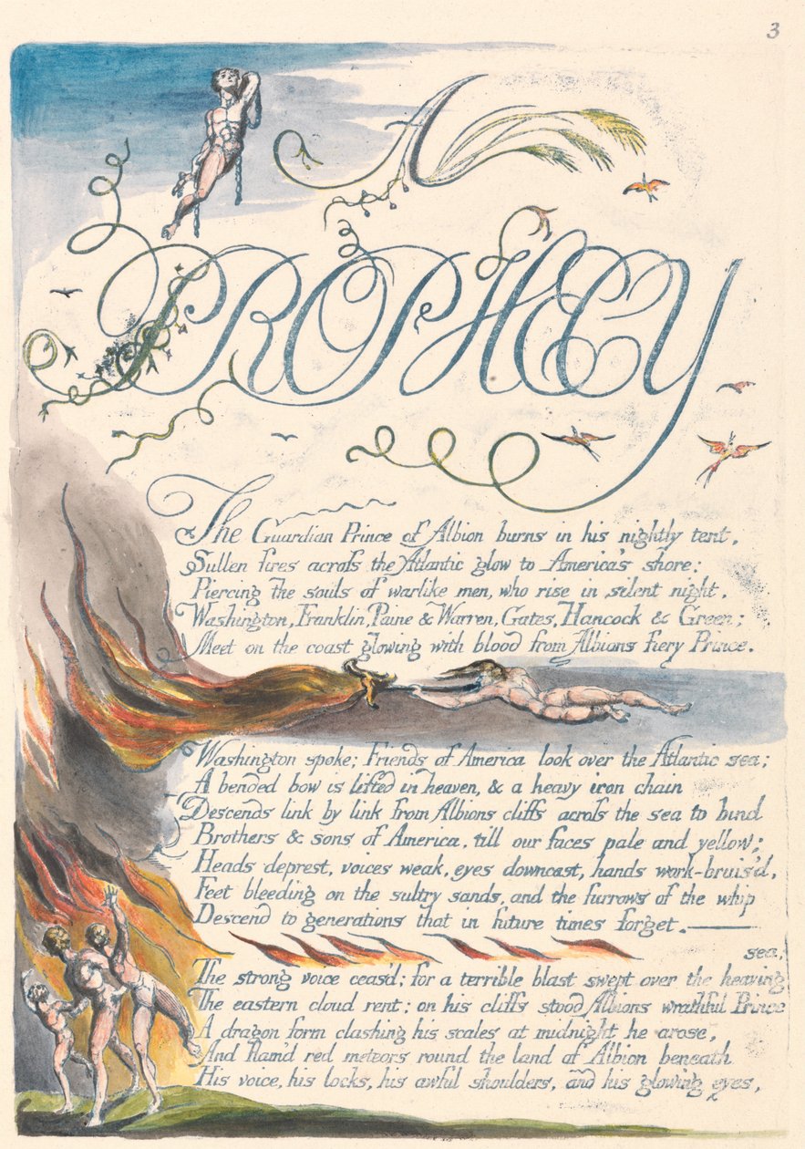 Amerika. Egy prófécia, 5. lemez, A alkotó: William Blake