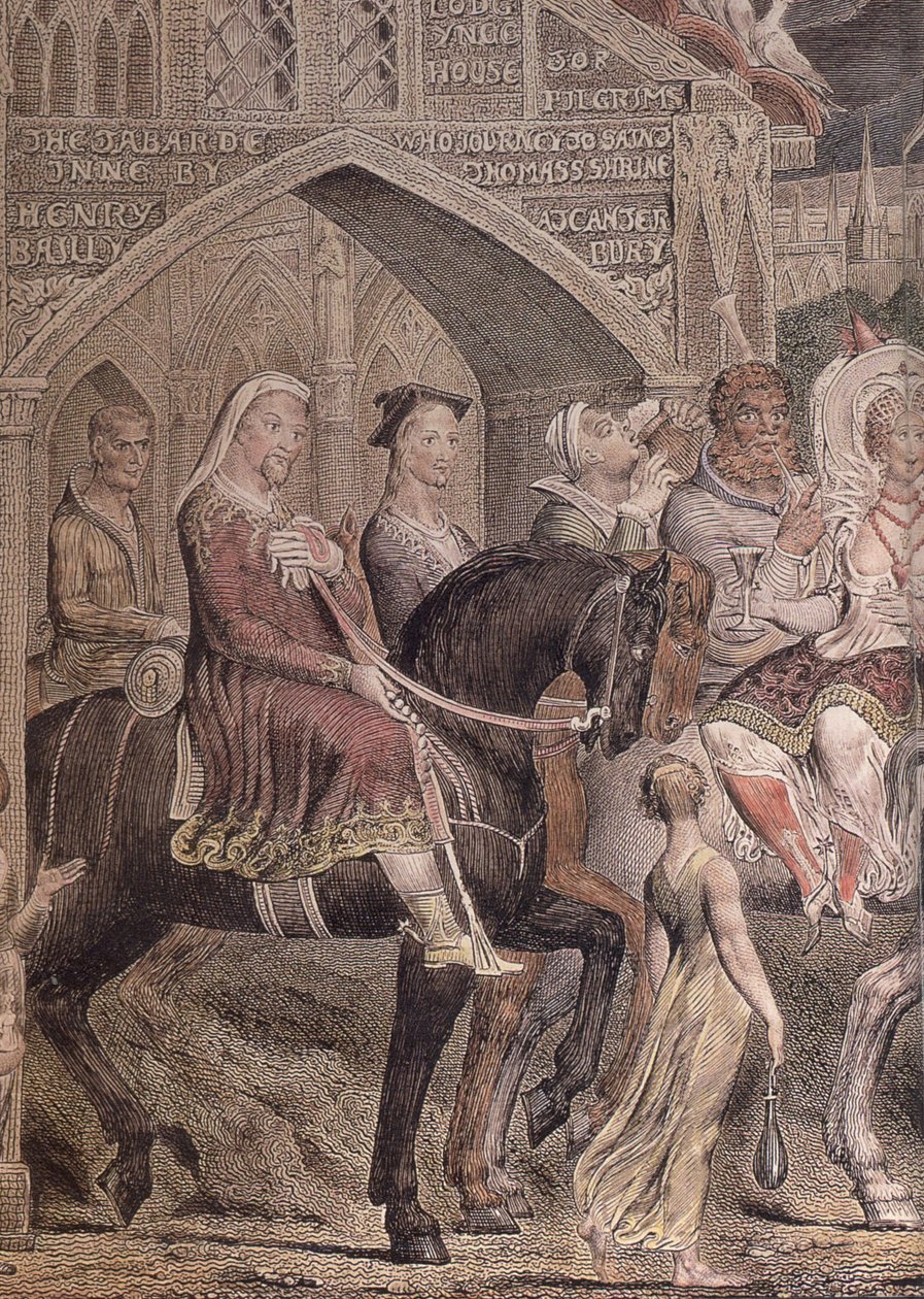 Blake-Cant-zarándokok-részletek-b Chaucer alkotó: William Blake