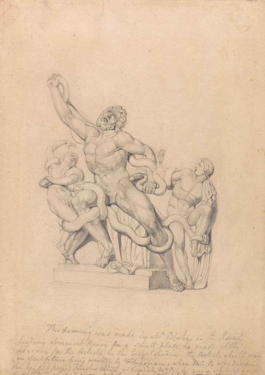 A Laocoön másolata, Reess Cyclopædia számára alkotó: William Blake