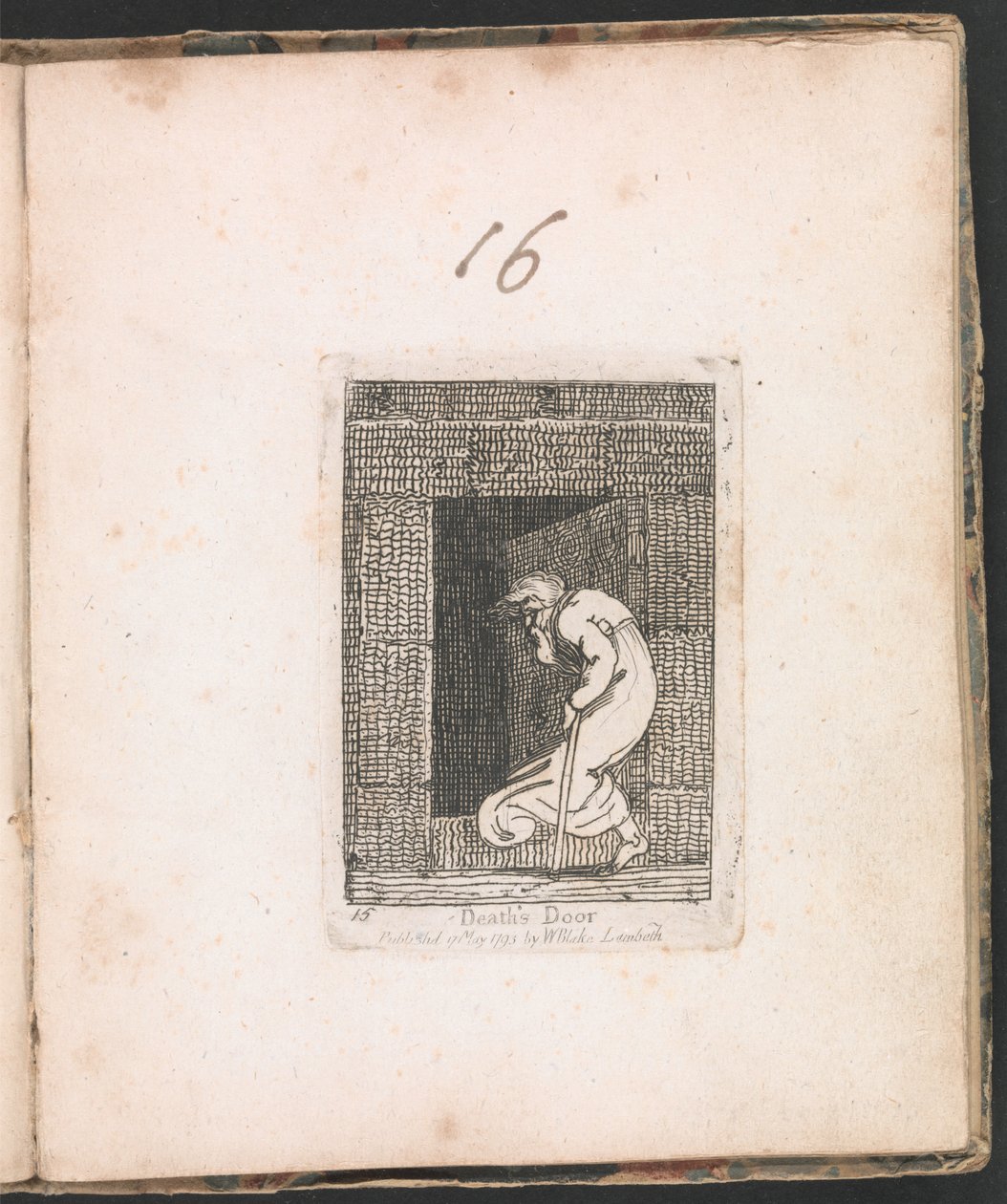 Deaths Door, 16-os lemez a Gyermekeknek. A Paradicsom Kapuja, 1793 alkotó: William Blake