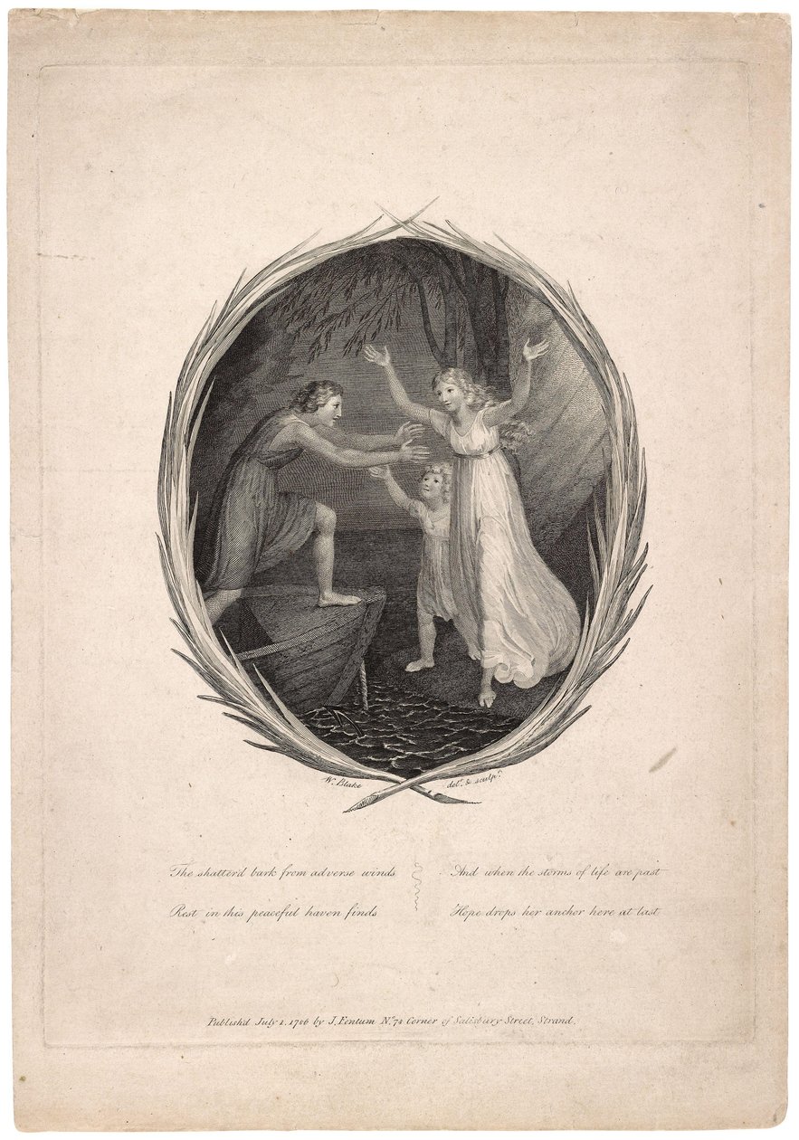 Tervezés a kotta borítólapjához Thomas Commins elegáns zenéje alkotó: William Blake
