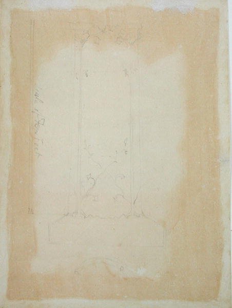 Emlékmű alaprajza és alaprajza, 1819-20 alkotó: William Blake