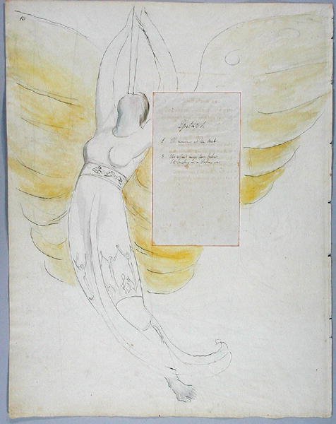Felirat Mrs. Clarke-ról, 102. terv Thomas Gray verseiből, 1797-98 (wc tollal és tintával papíron) alkotó: William Blake