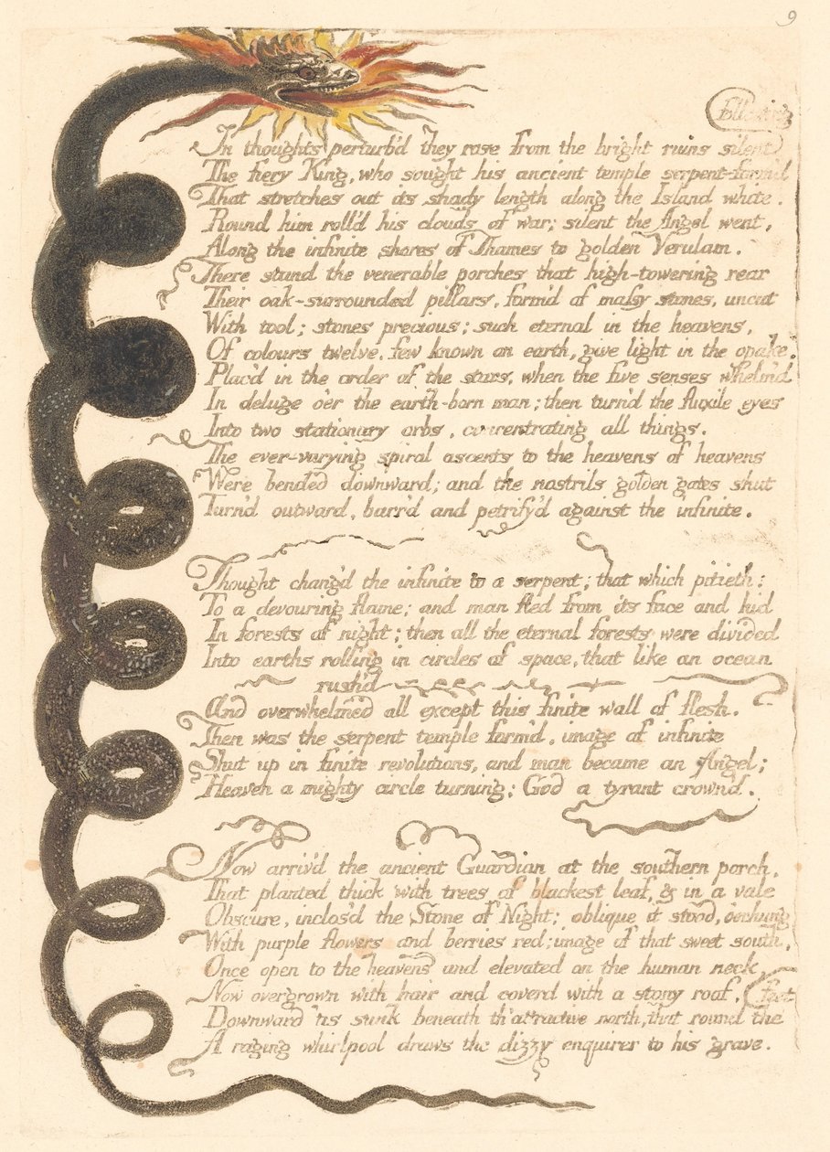 Európa. Egy prófécia, 11. lemez, alkotó: William Blake
