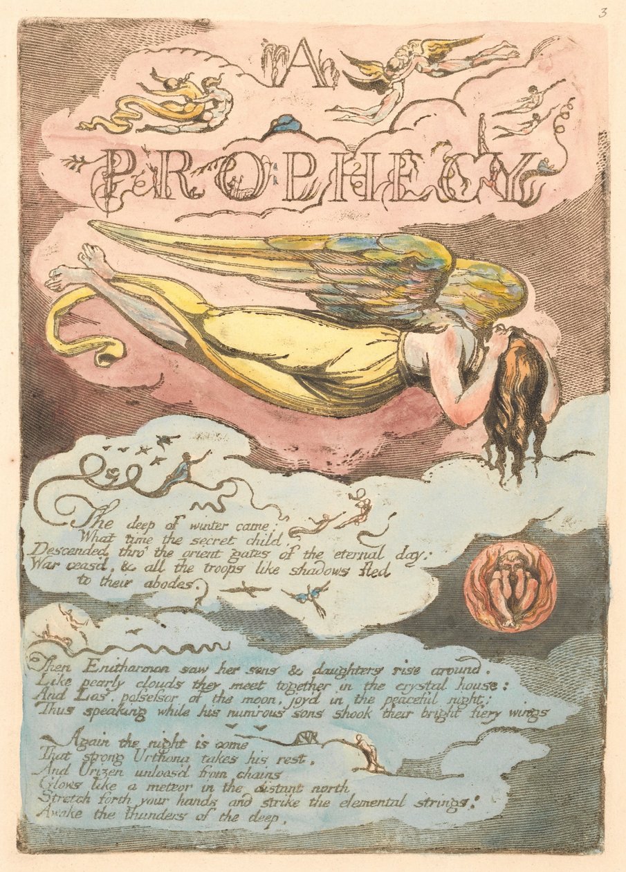 Európa. Egy prófécia, 5. tábla, alkotó: William Blake