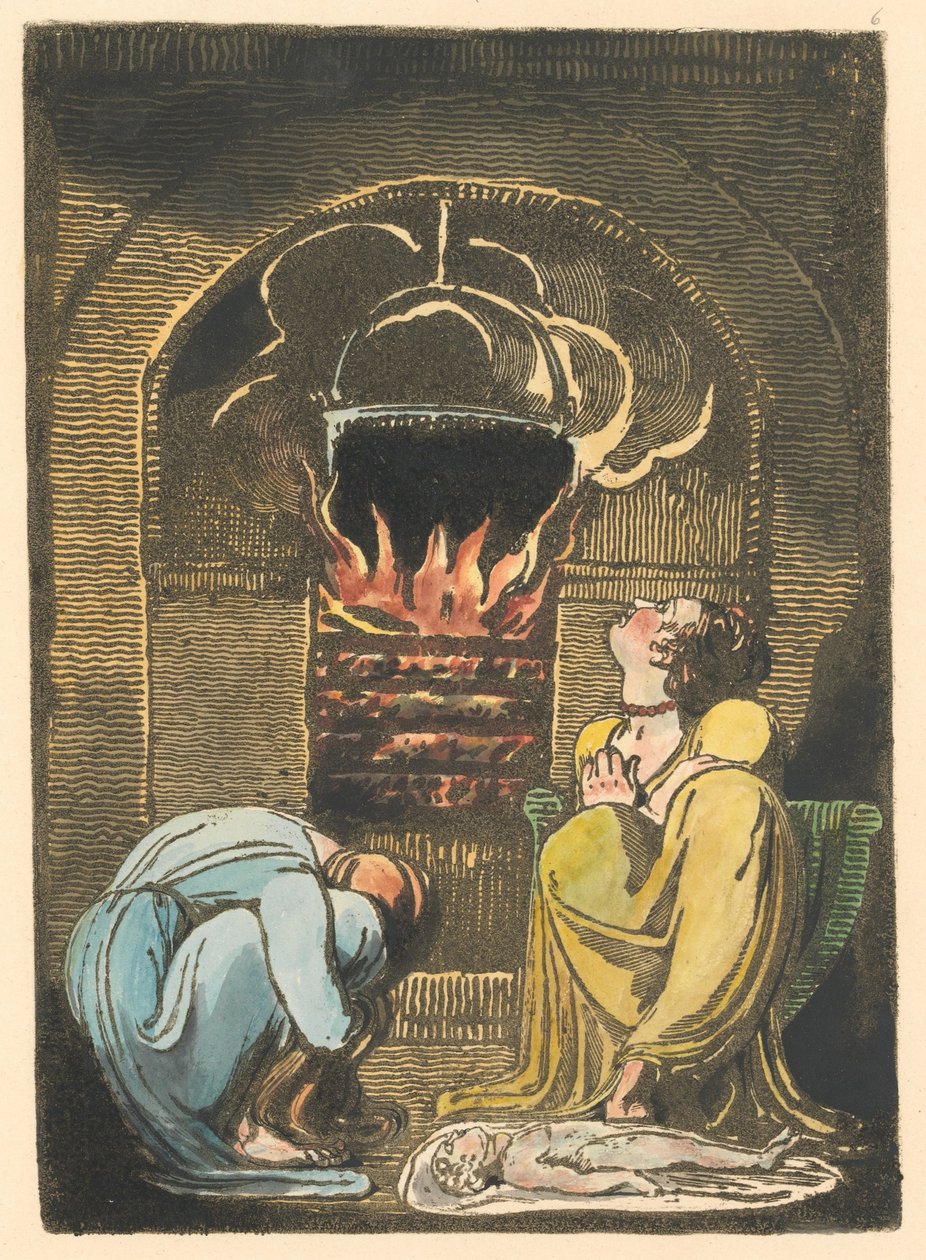 Európa. Egy prófécia, 8. lemez (Bentley 9) alkotó: William Blake